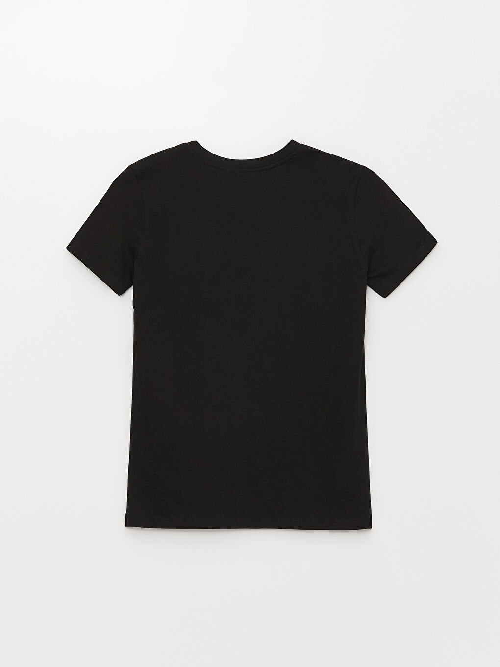 Women Crew Neck Straight Short Sleeve T-Shirt-11