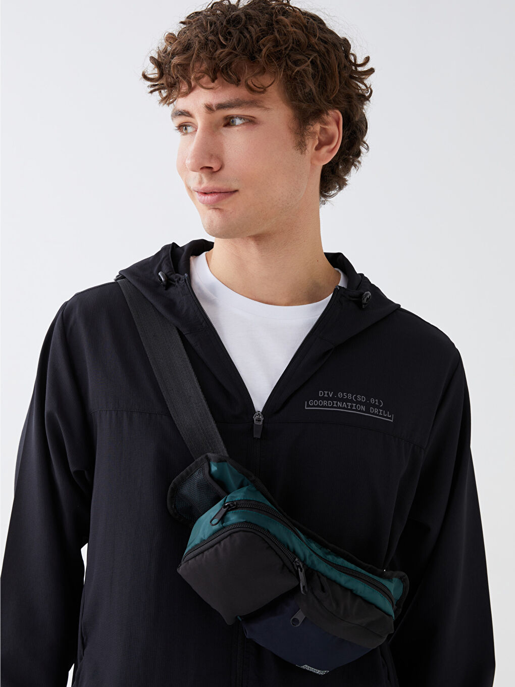 Ерлерге арналған түрлі-түсті белге тағылатын сөмке-1