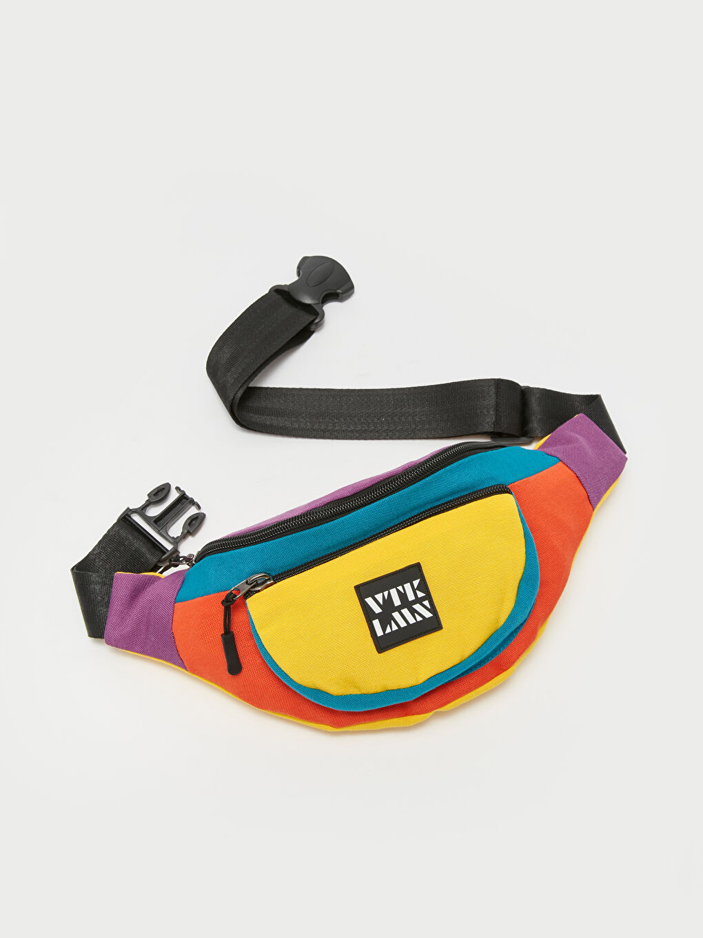 Sarı Renk Bloklu Erkek Bel Çantası-3