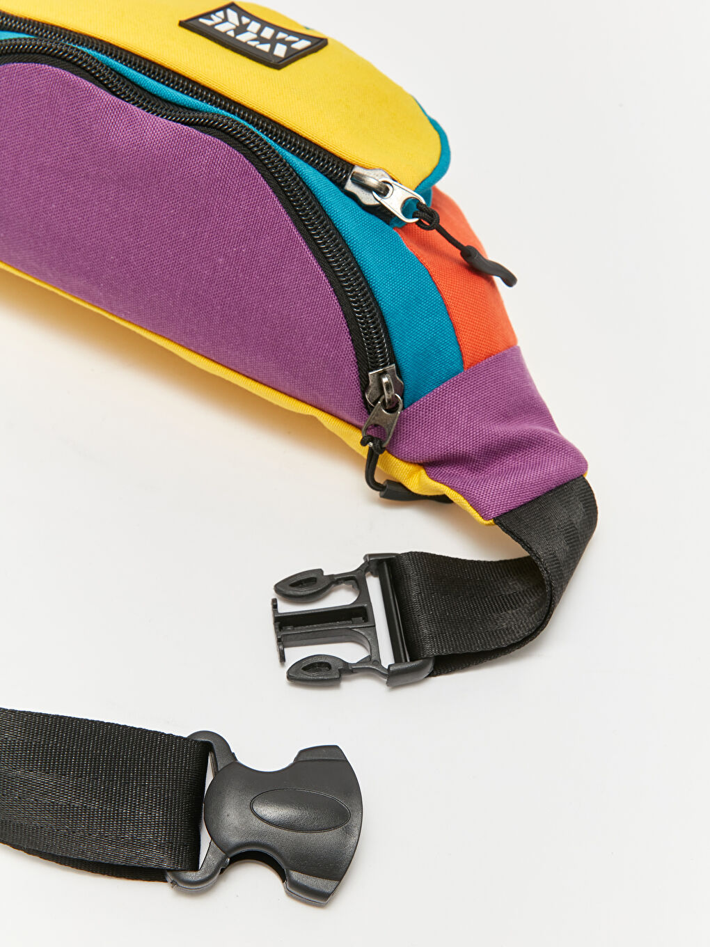 Sarı Renk Bloklu Erkek Bel Çantası-4