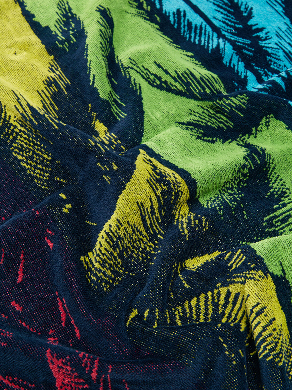 Lacivert Desenli Erkek Plaj Havlusu 70x150 cm-1