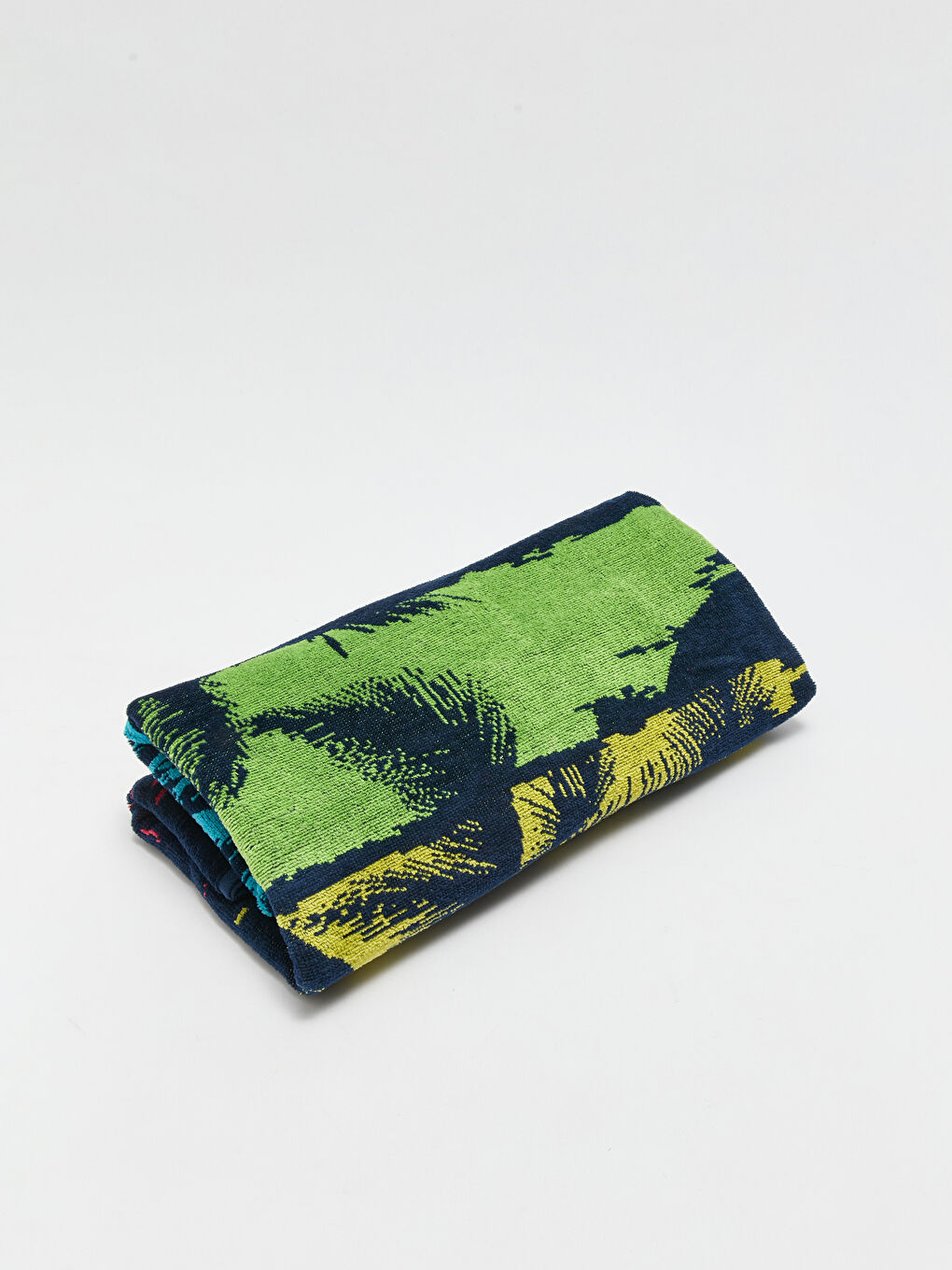 Lacivert Desenli Erkek Plaj Havlusu 70x150 cm