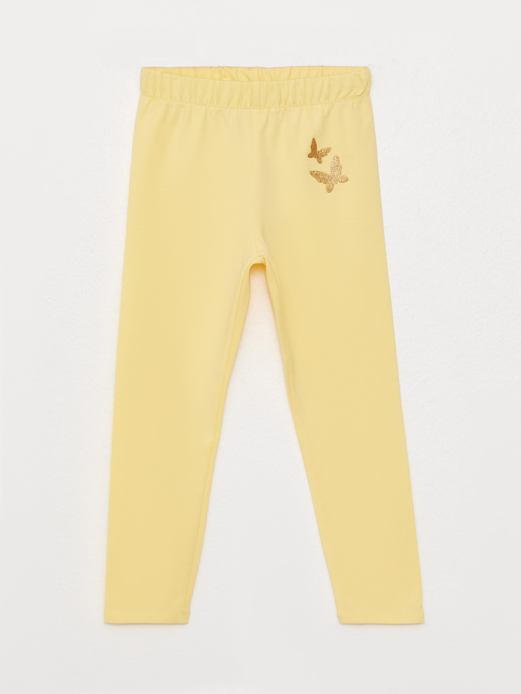 Girls' Printed Long Leggings With Elastic Waist