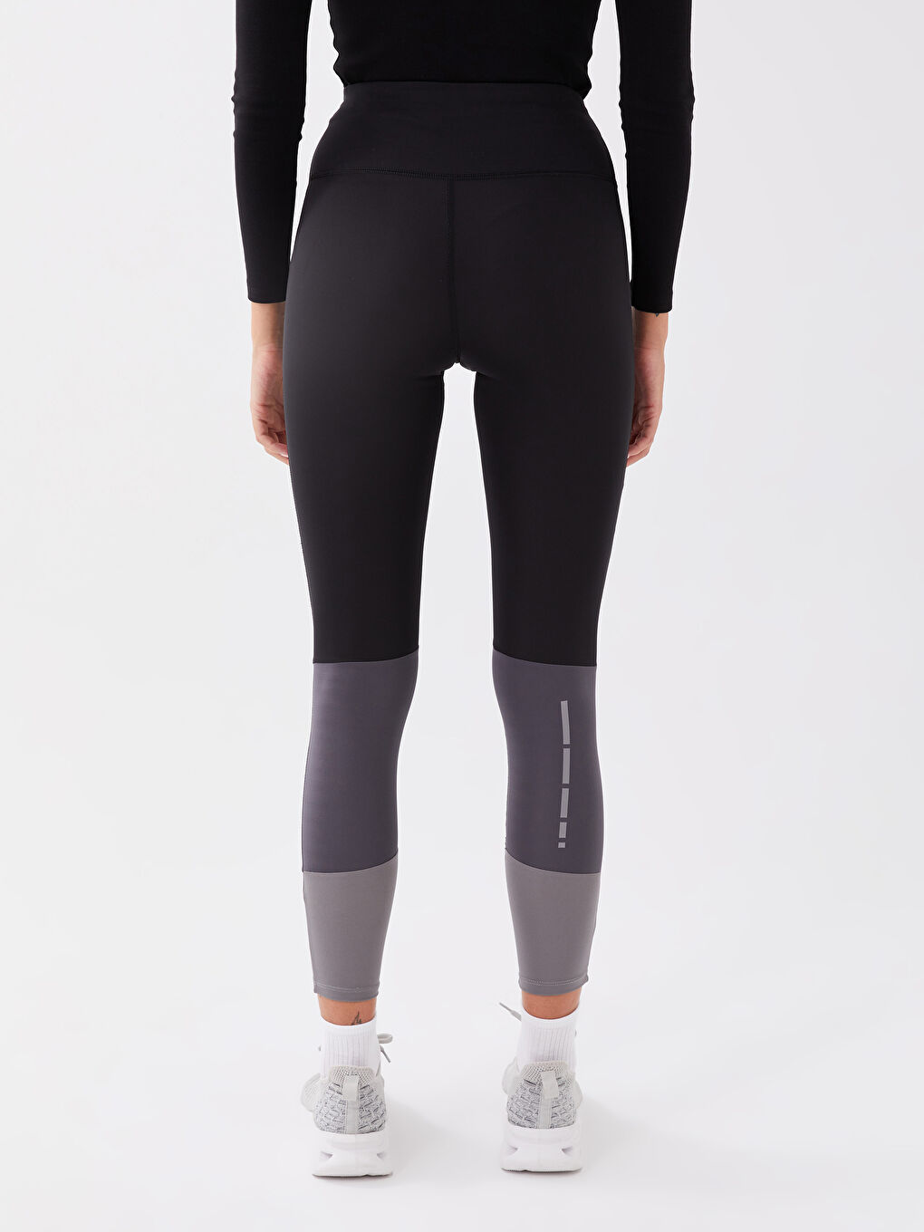 LCW ECO Elastic Waist Women's Tights with Color Block -S3DD41Z8-CVL