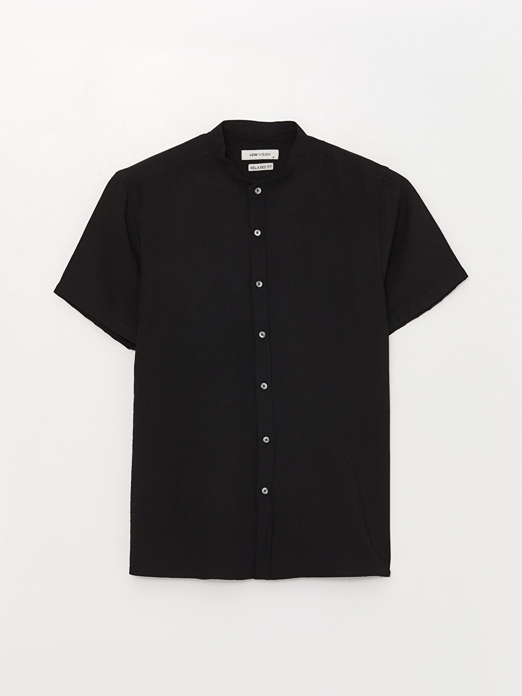 Chemise pour Hommes à Manches Courtes en Viscose Coupe Régulière-5