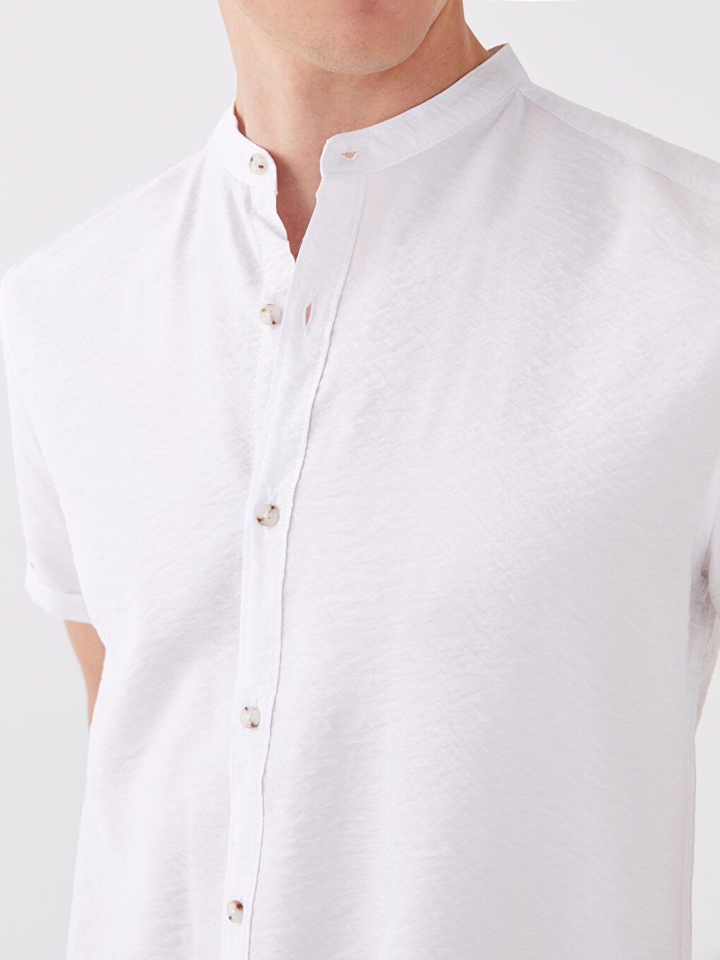 Regular Fit Short Sleeve Viscose Men's Shirt -S3DD46Z8-KE8