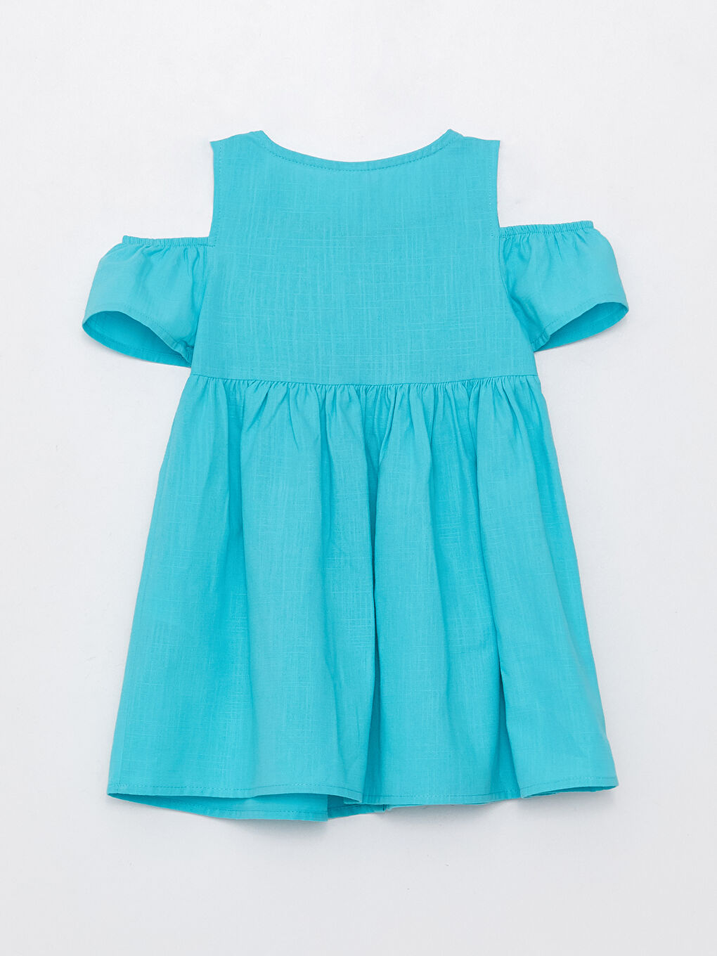 Crew Neck Basic Cotton Baby Girl Dress -S3DD82Z1-FKF