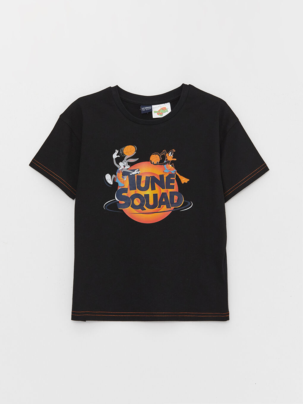 LCW Kids Crew Neck Space Jam Printed Short Sleeve Boy T-Shirt -S3DE31Z4-CVL