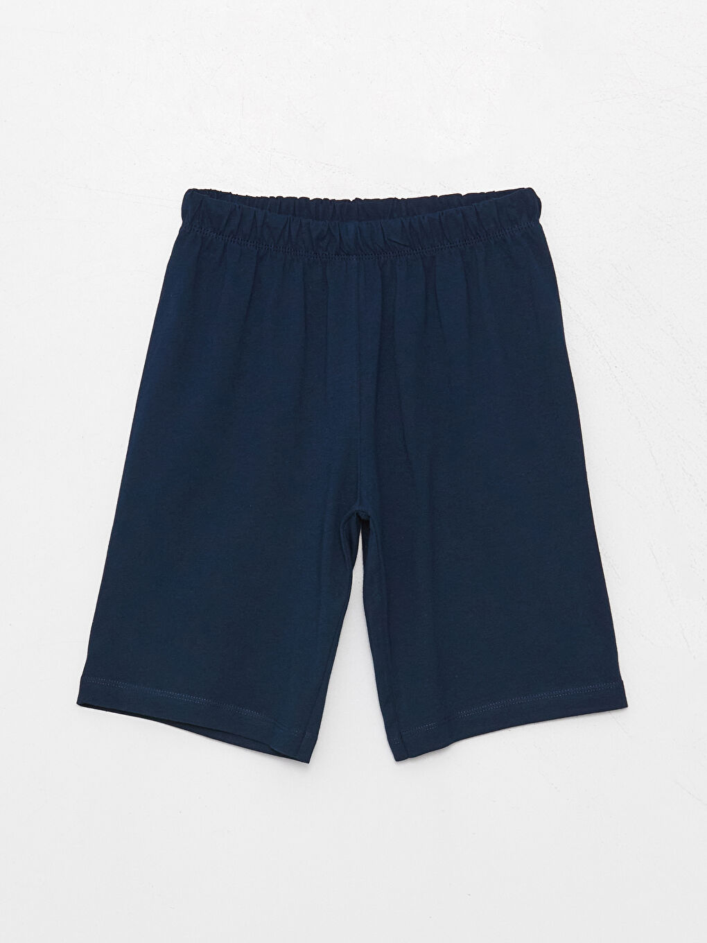 طقم بيجامة شورت بأكمام قصيرة مطبوع بياقة دائرية للأولاد-2