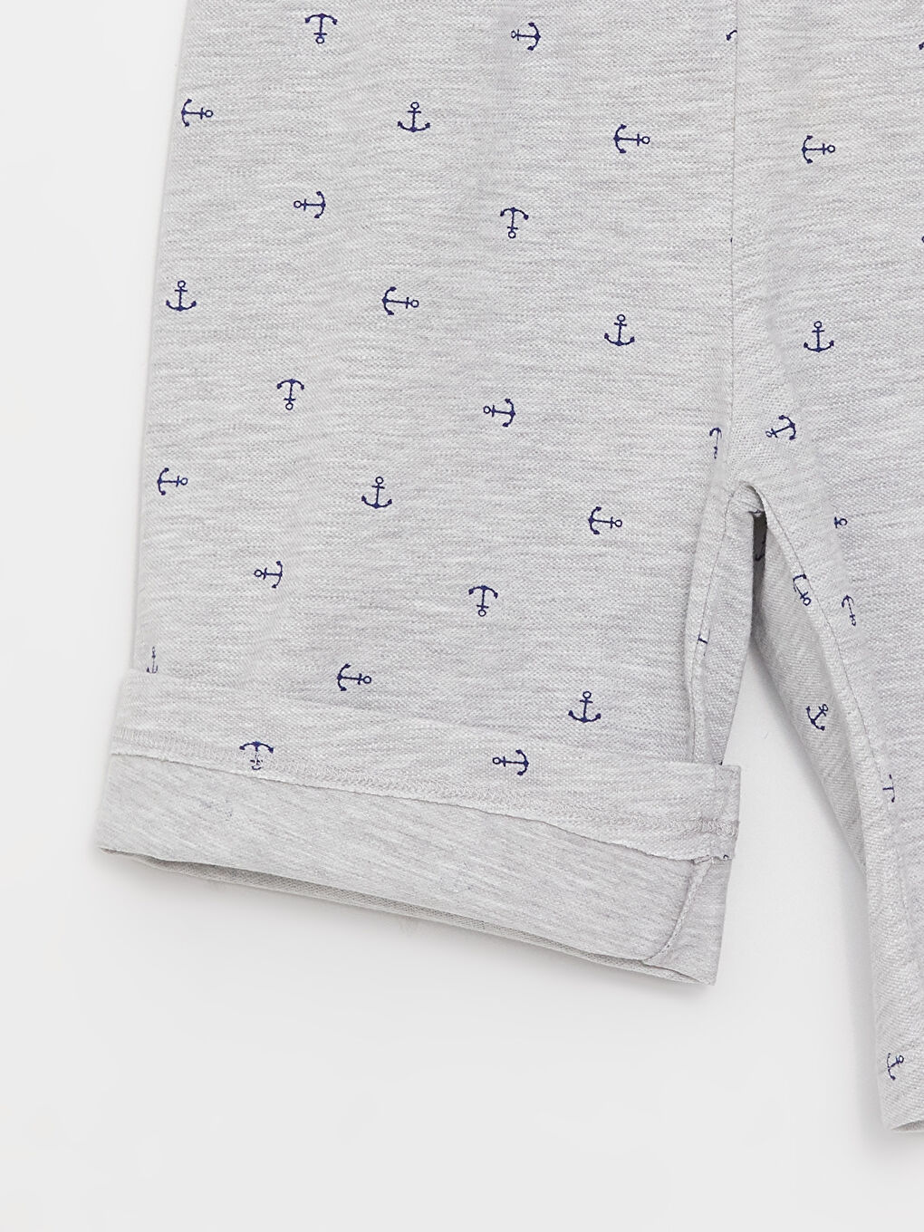 LCW Kids Gri Beli Lastikli Baskılı Erkek Çocuk Pijama Şort - 2