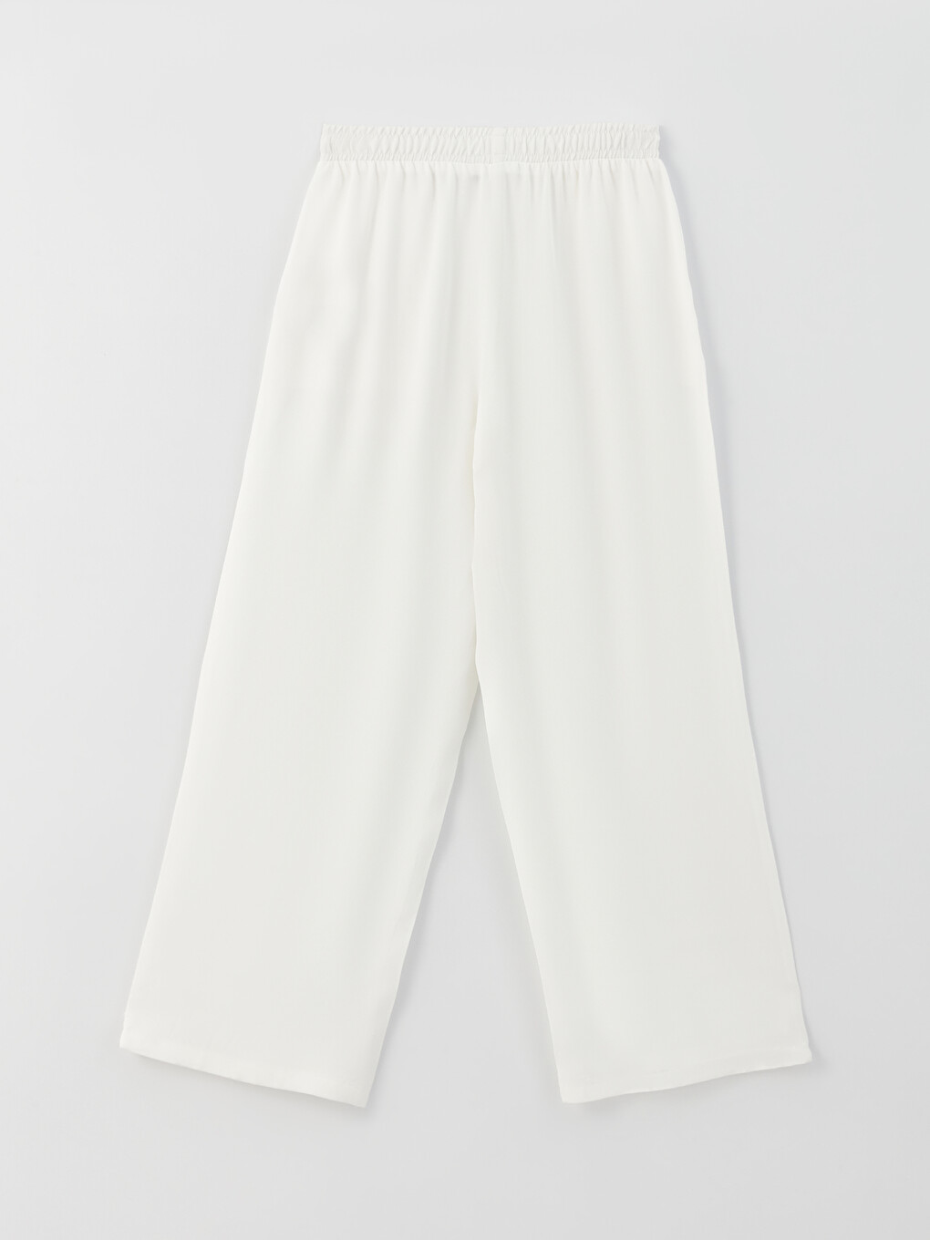 Elastic Waist Regular Pocket Detailed Women's Trousers-6