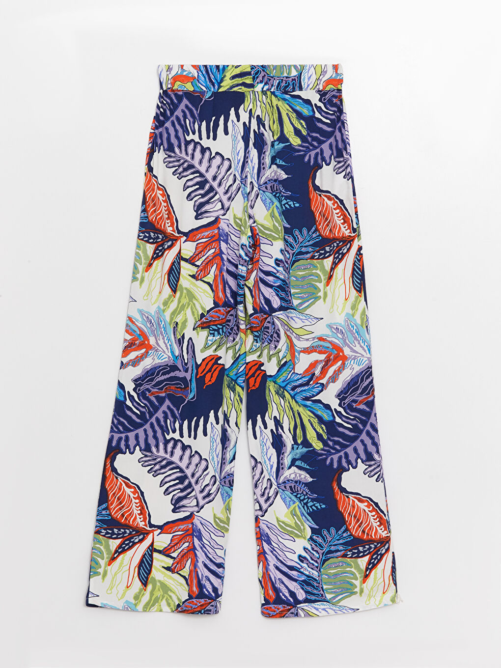 Pantalon Palazzo Imprimé à Taille Élastique Pour Femmes-6