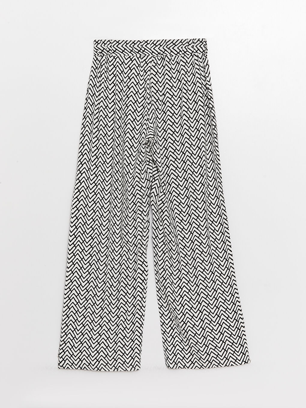 Pantalon Palazzo Imprimé à Taille Élastique Pour Femmes-6