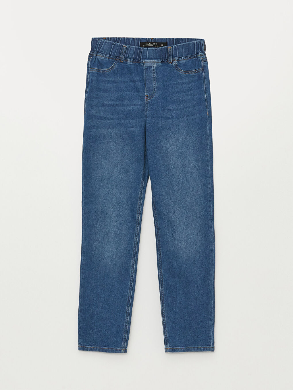 Elasticated Waist Slim Fit Women's Jeans-5