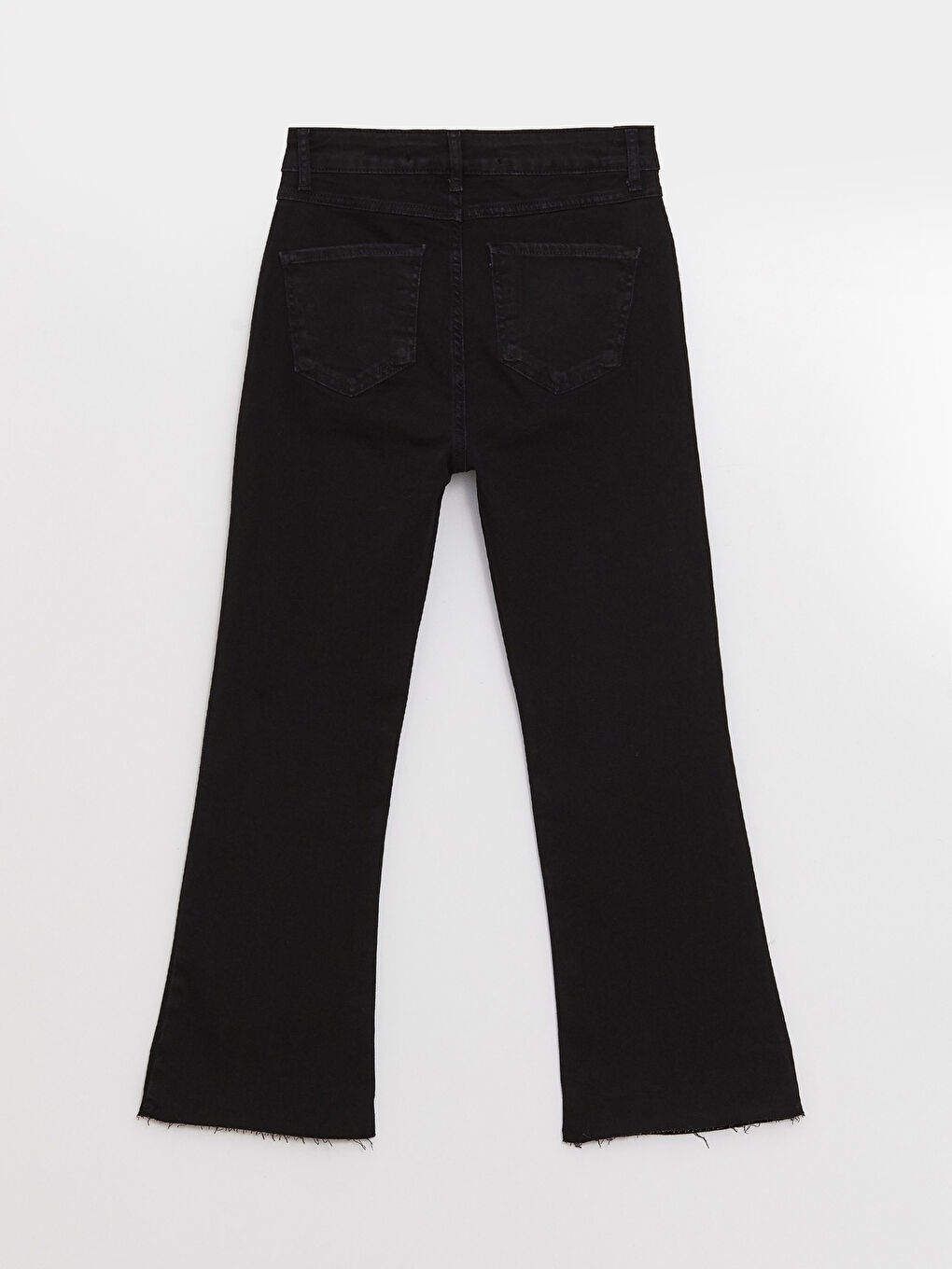 Siyah Yüksek Bel Mars Flare Kadın Jean Pantolon-6