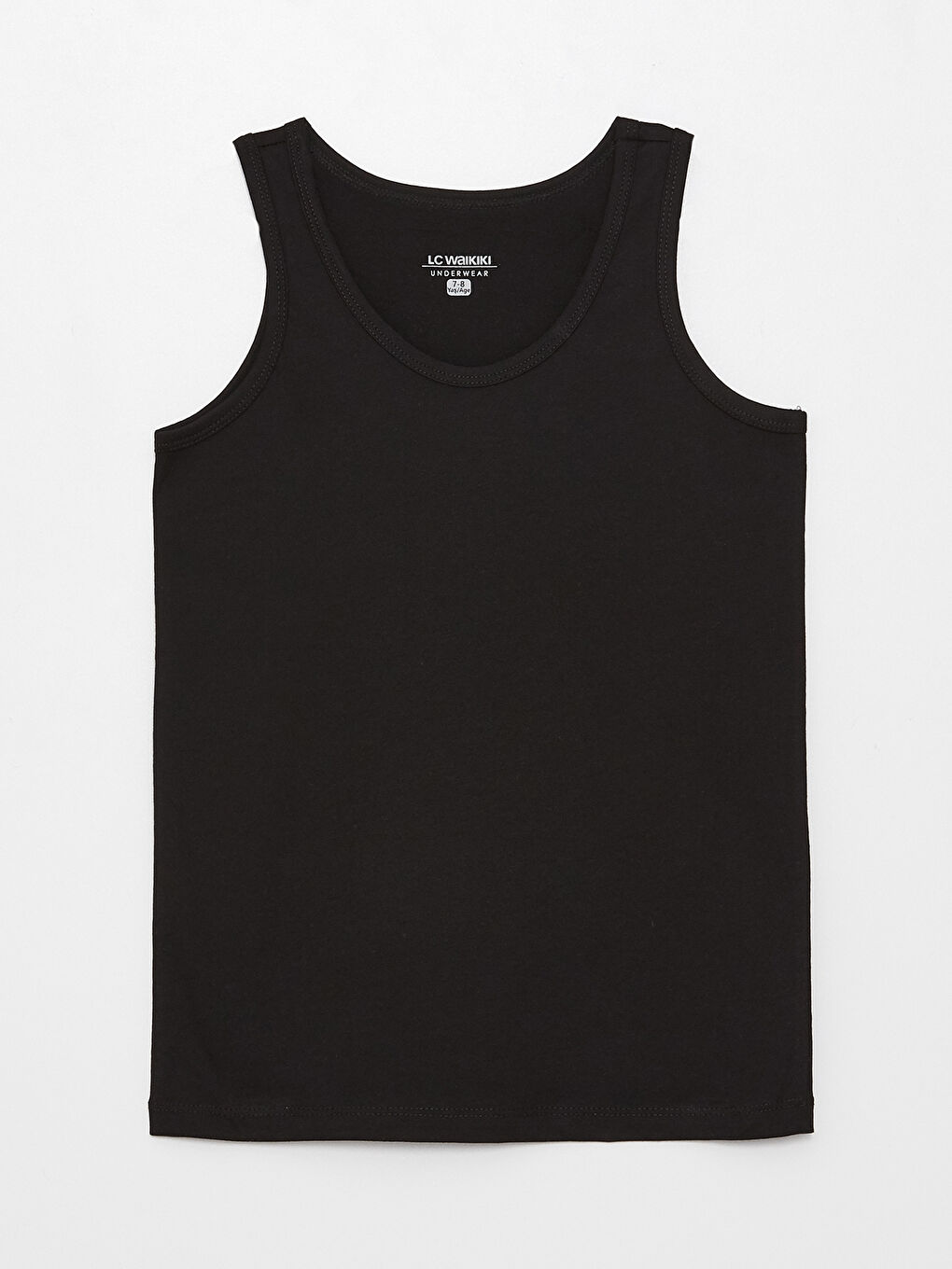 Gri Bisiklet Yaka Baskılı Erkek Çocuk Atlet 2'li-2