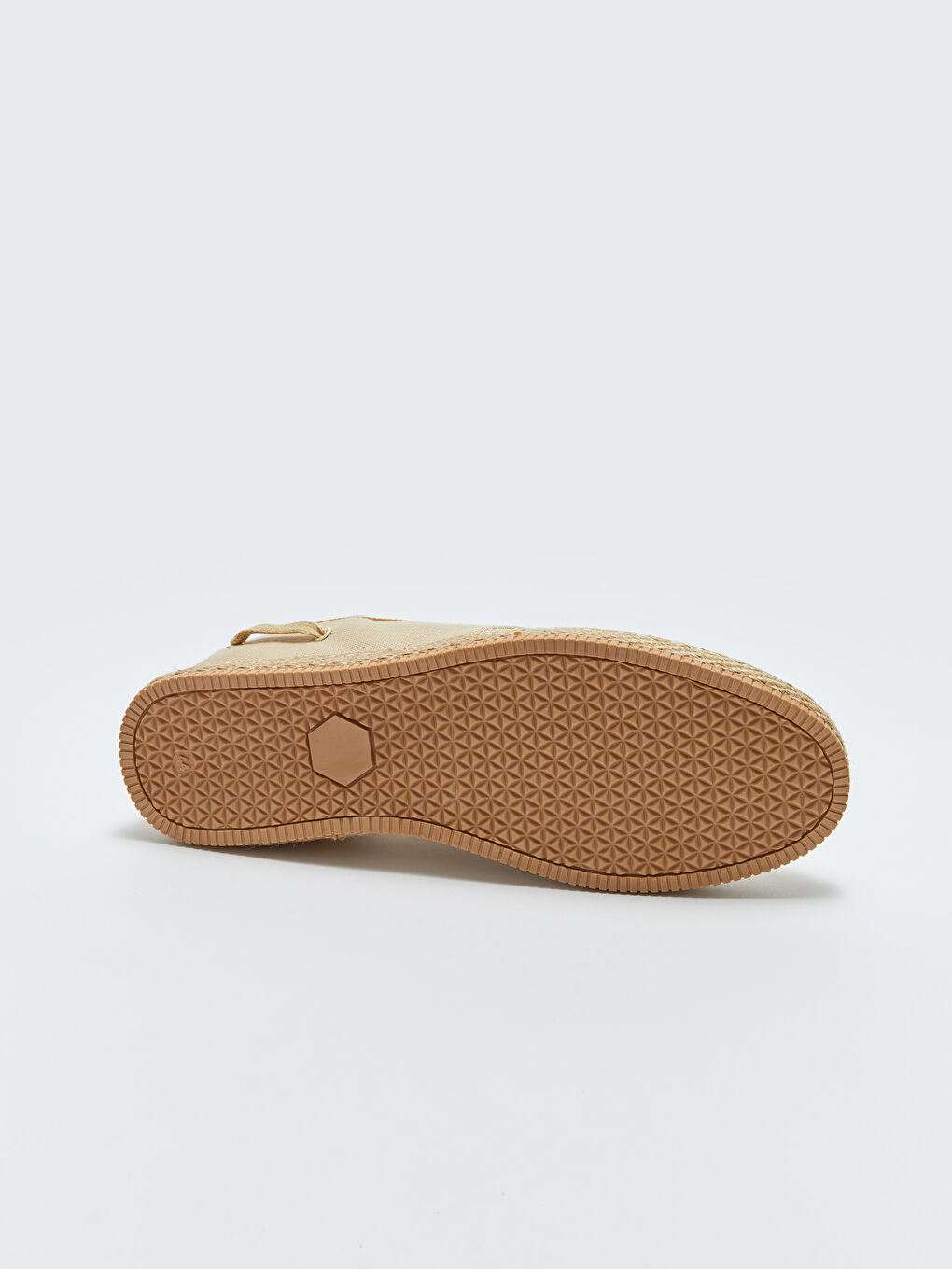 Bej Hasır Tabanlı Bağcıklı Erkek Ayakkabı-3