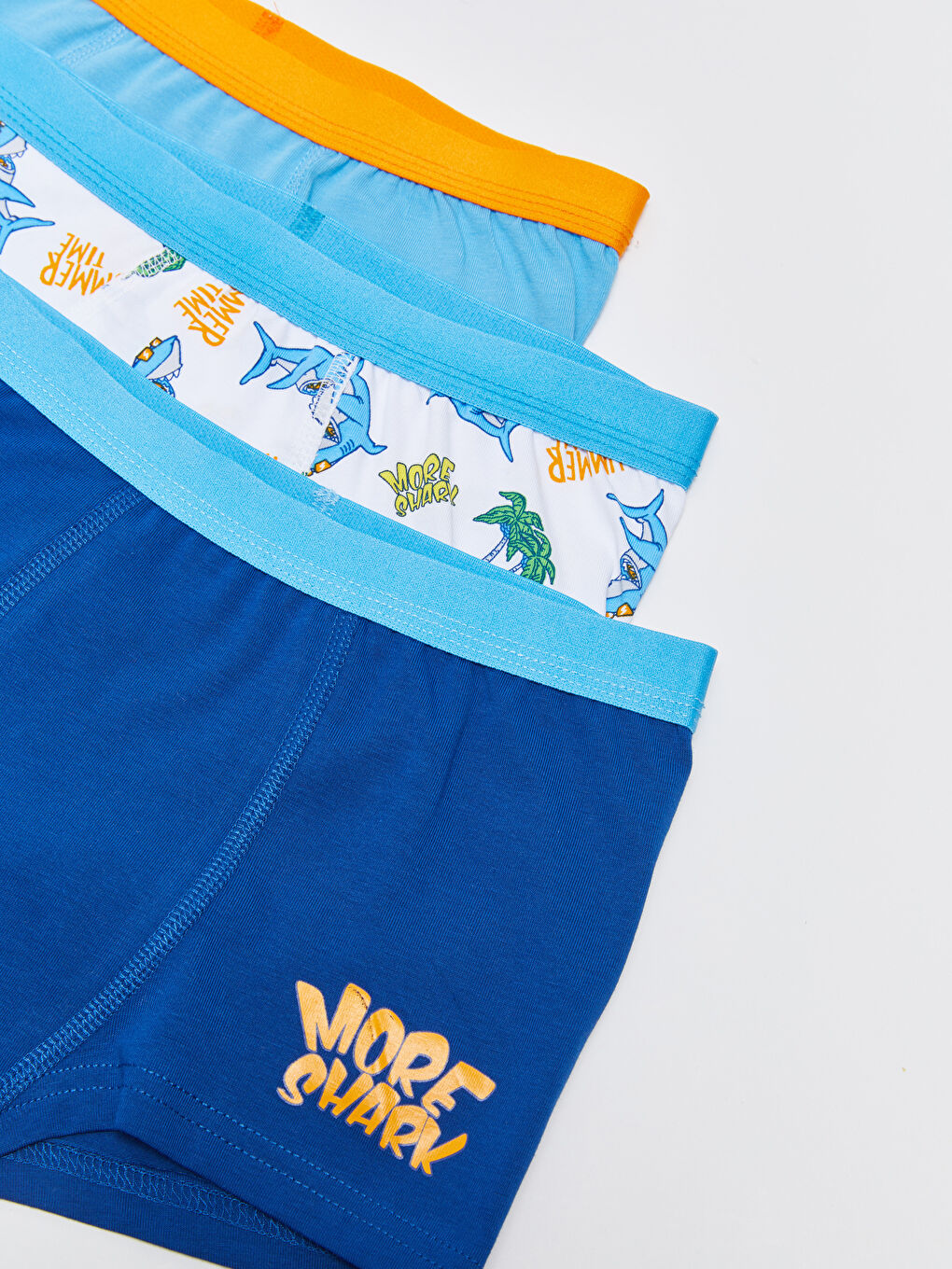 سروال بوكسر للأولاد من القطن المطبوع - عبوة من 3 قطع-1