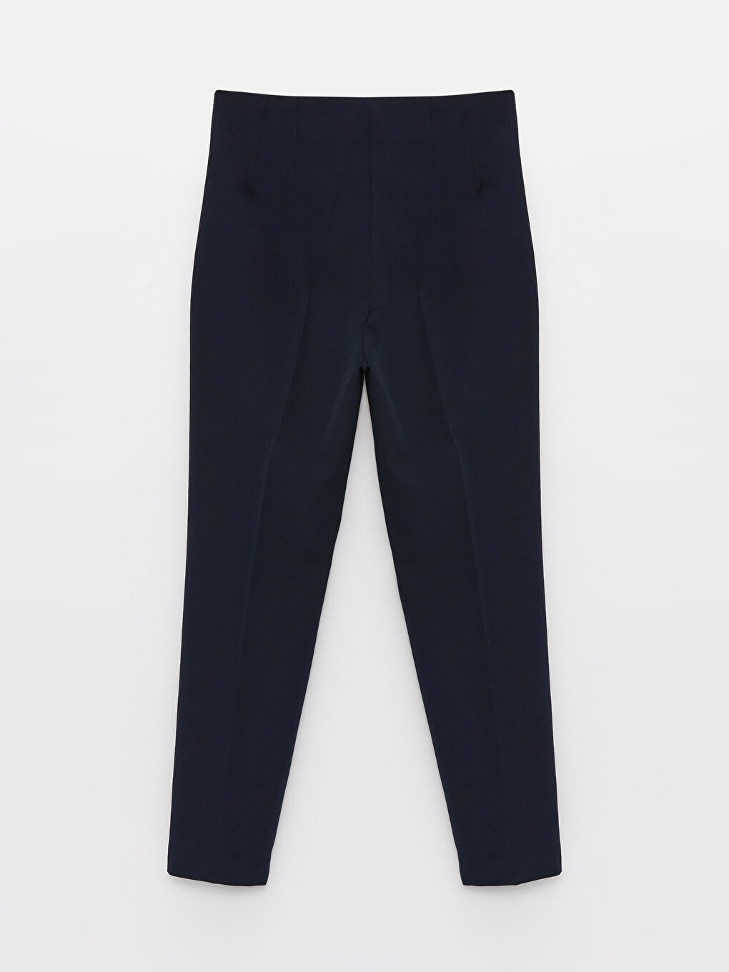 Women's Carrot Fit Plain Trousers-6