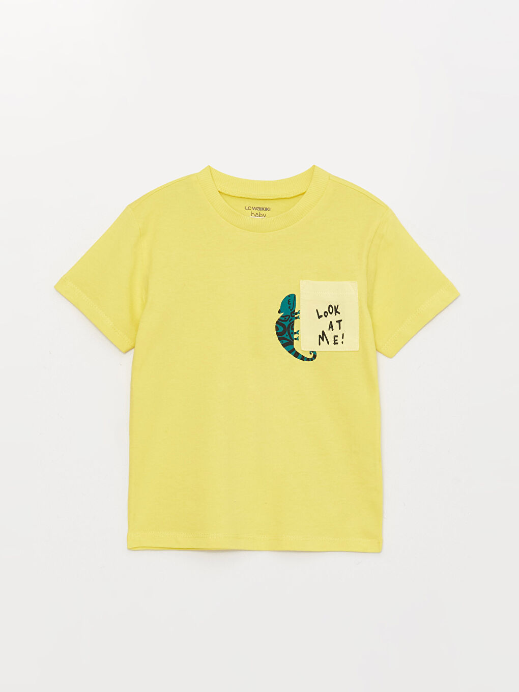 LC Waikiki Crew Neck Short Sleeve Printed Baby Boys' T-Shirt -S3DF88Z1-QVL
