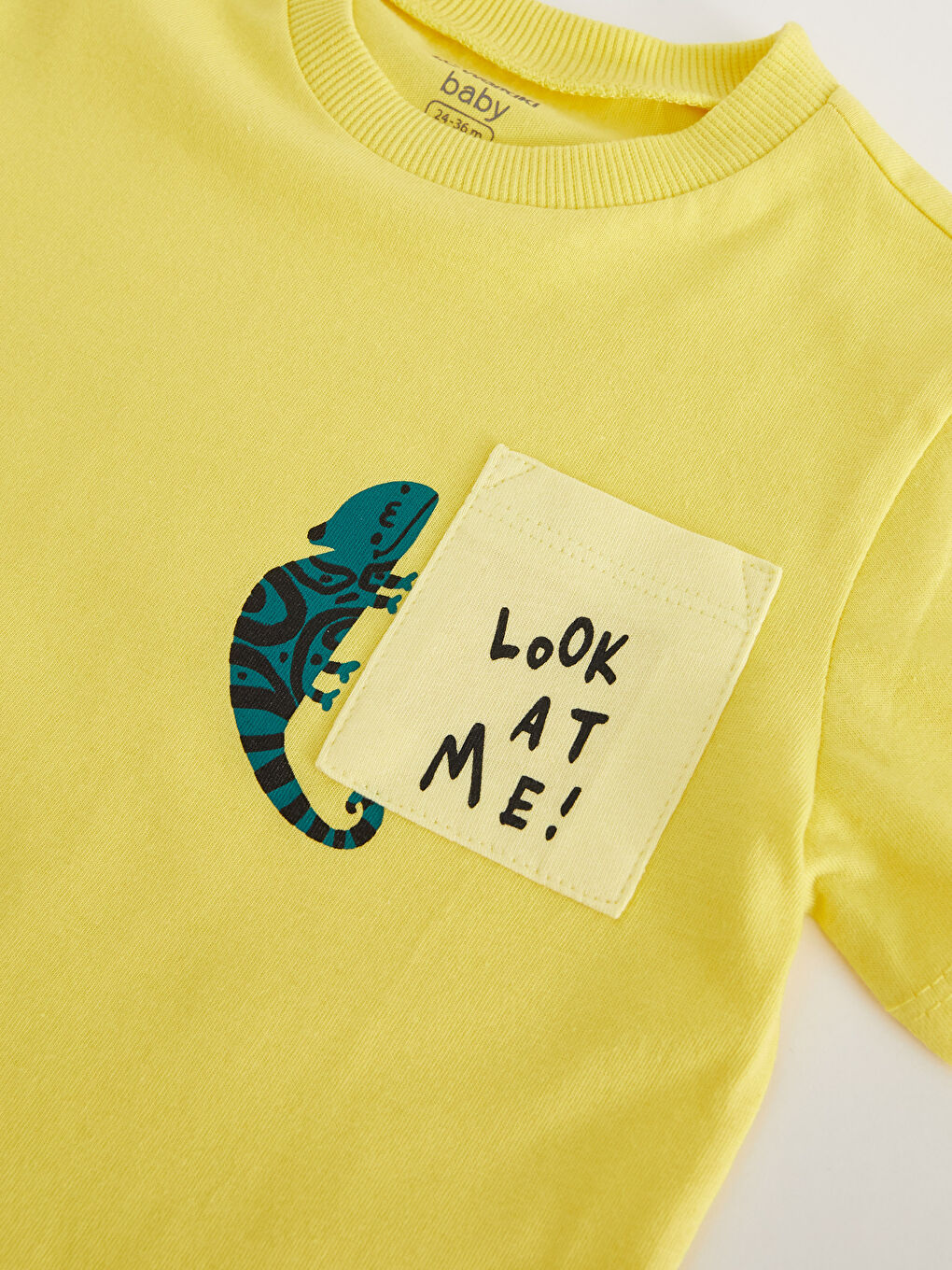 LC Waikiki Crew Neck Short Sleeve Printed Baby Boys' T-Shirt -S3DF88Z1-QVL