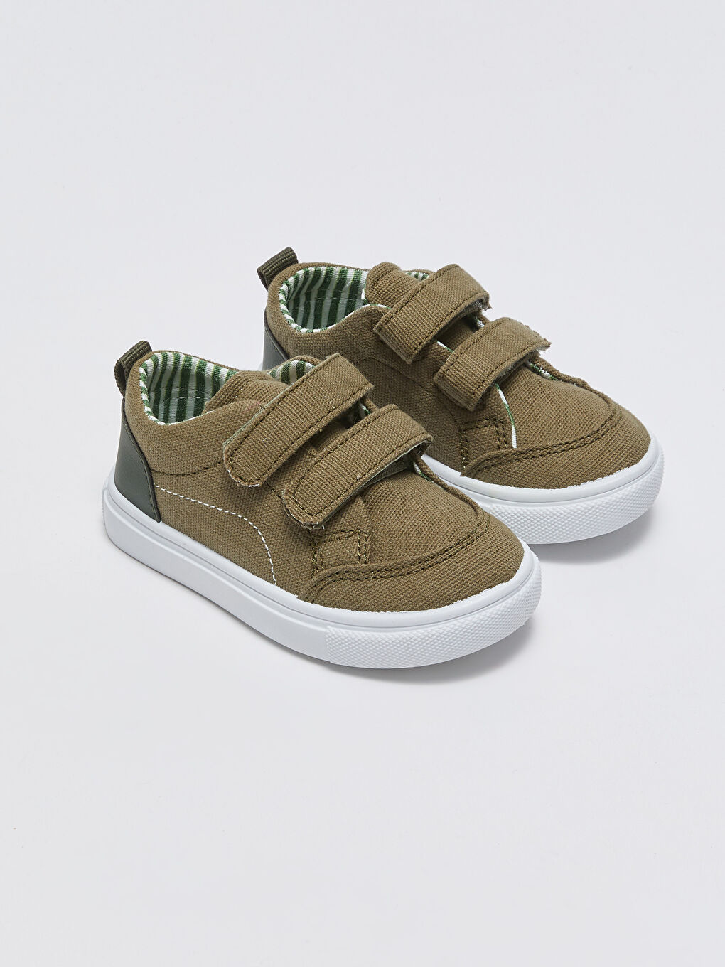 Double Hook and Loop Baby Boy Canvas Shoes