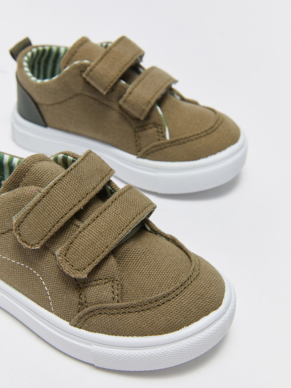 Double Hook and Loop Baby Boy Canvas Shoes-2