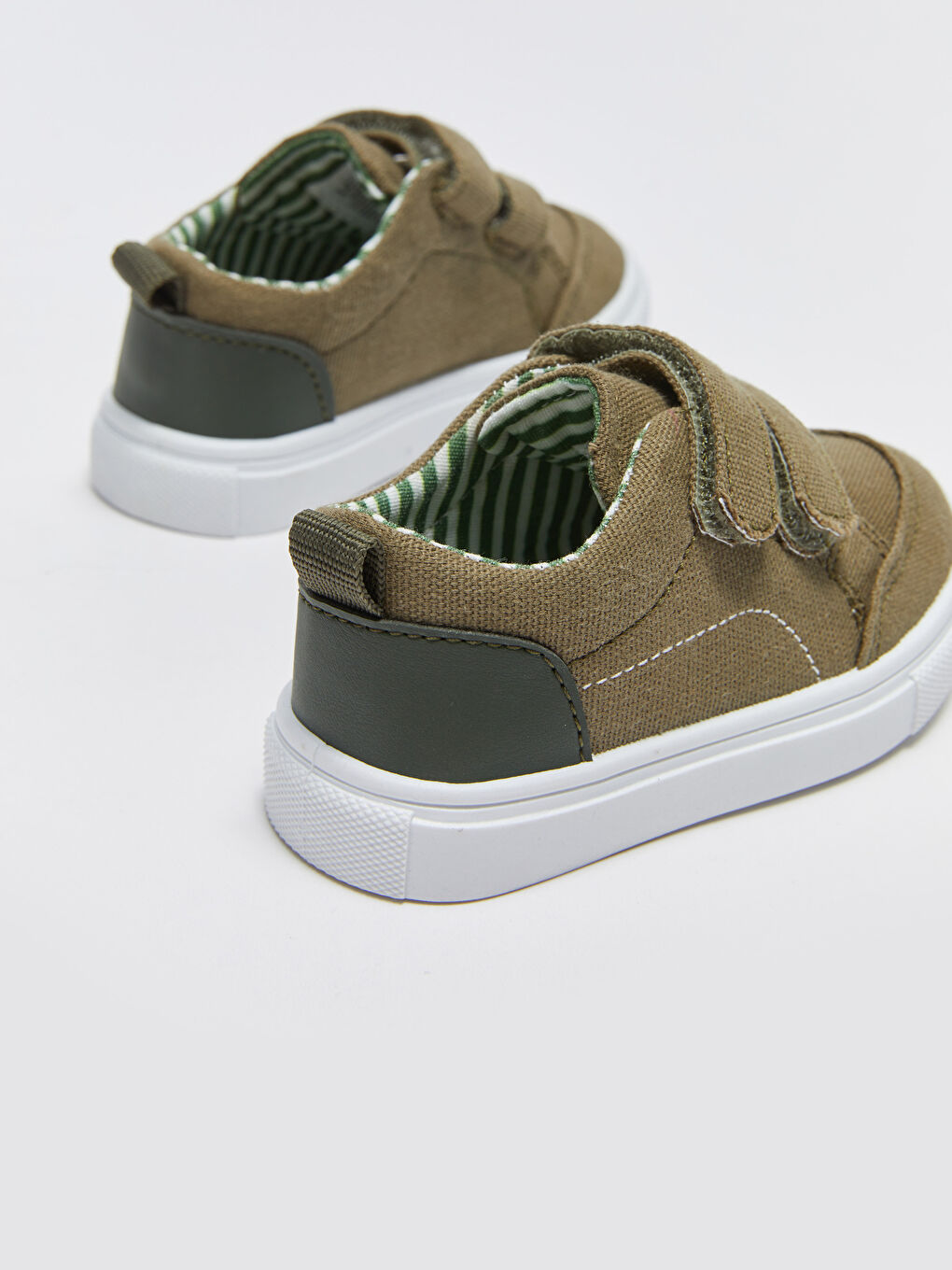 Double Hook and Loop Baby Boy Canvas Shoes-4