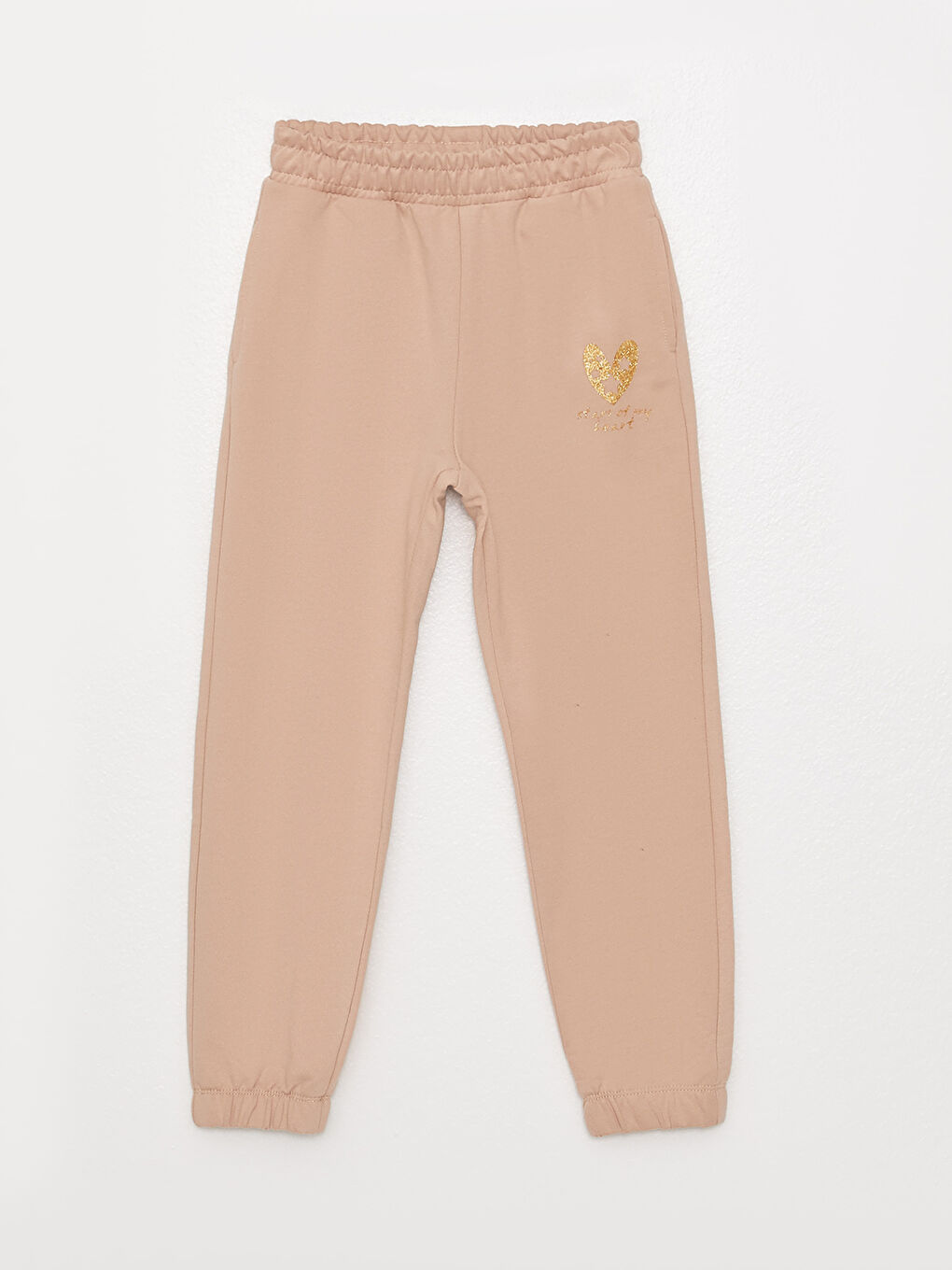 Elastic Waist Printed Girl Jogger Sweatpants