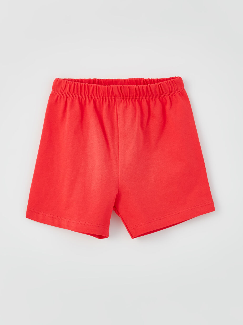 Beyaz Bisiklet Yaka Baskılı Kız Bebek 2'li Pijama Takımı-4