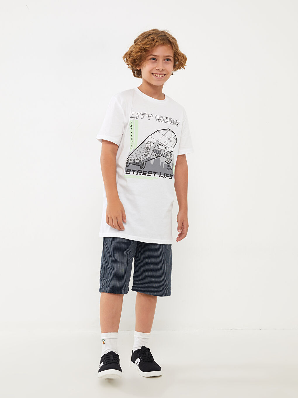 Striped Boy Bermuda -S3DG18Z4-LGS