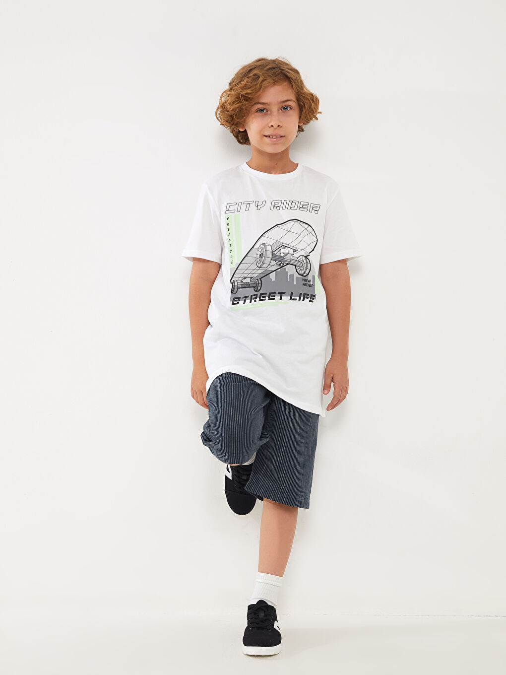 Striped Boy Bermuda -S3DG18Z4-LGS