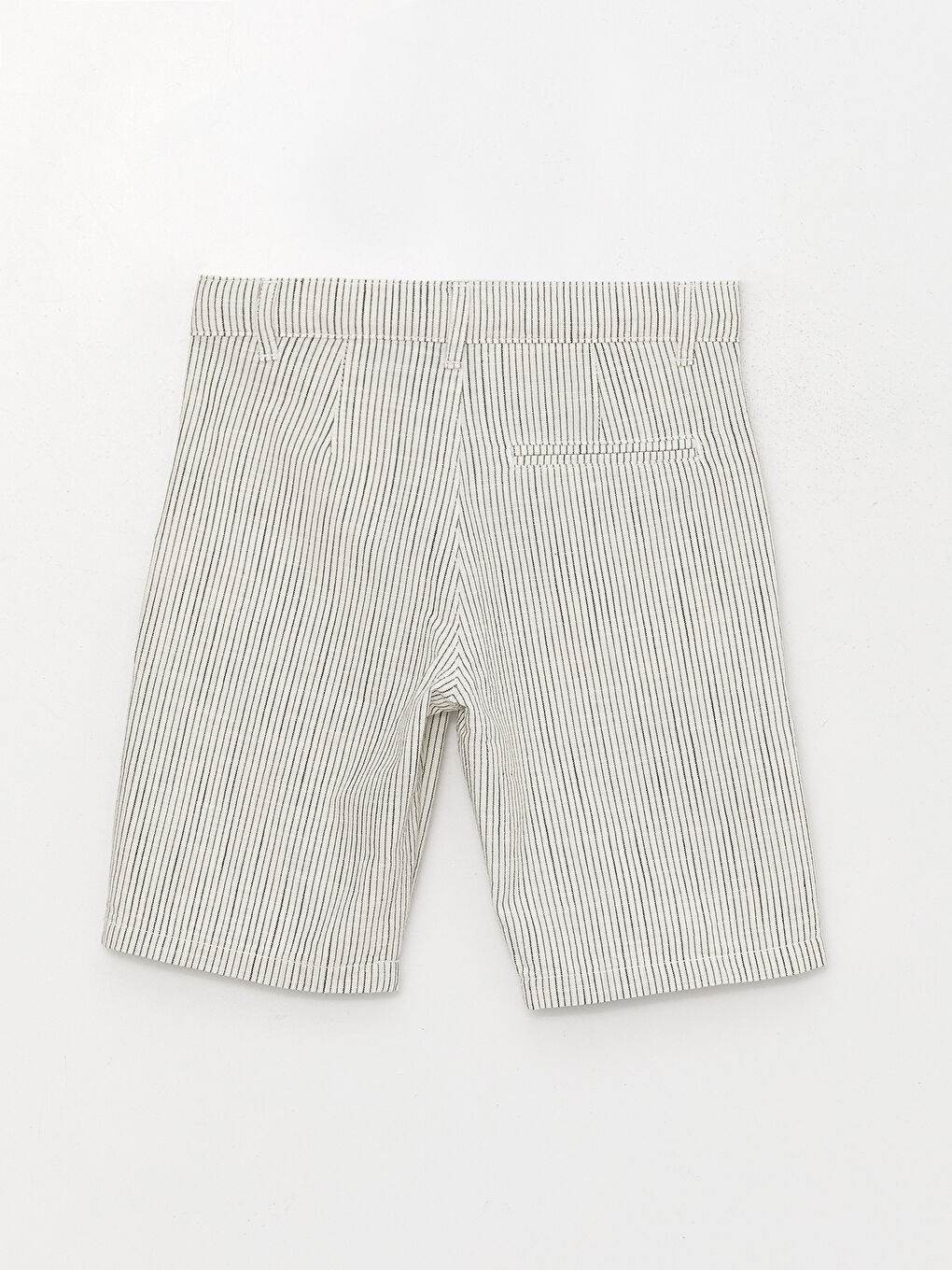 Beyaz Çizgili Erkek Çocuk Bermuda-3