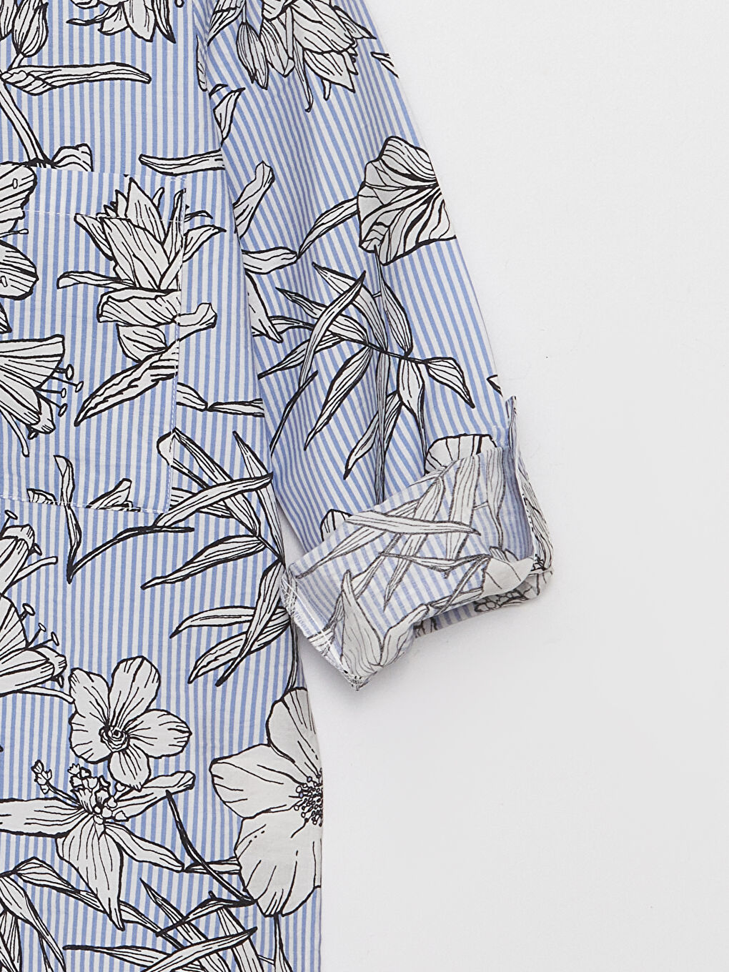 Floral Long Sleeve Women's Shirt-7