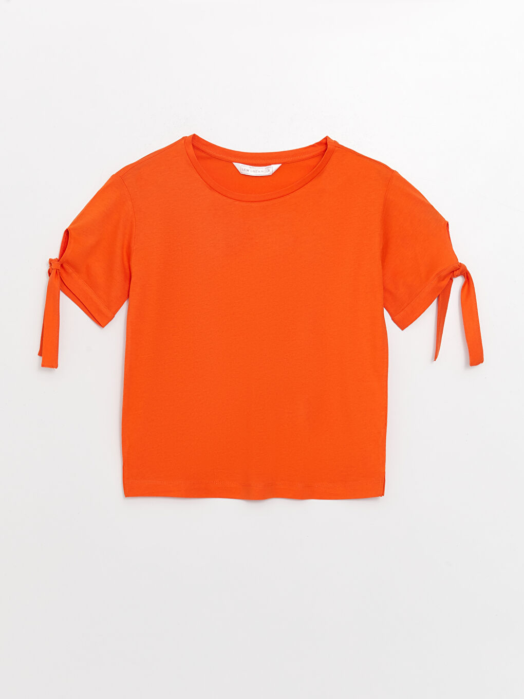 طقم بيجامة كابري كم قصير سادة بياقة دائرية للسيدات-6