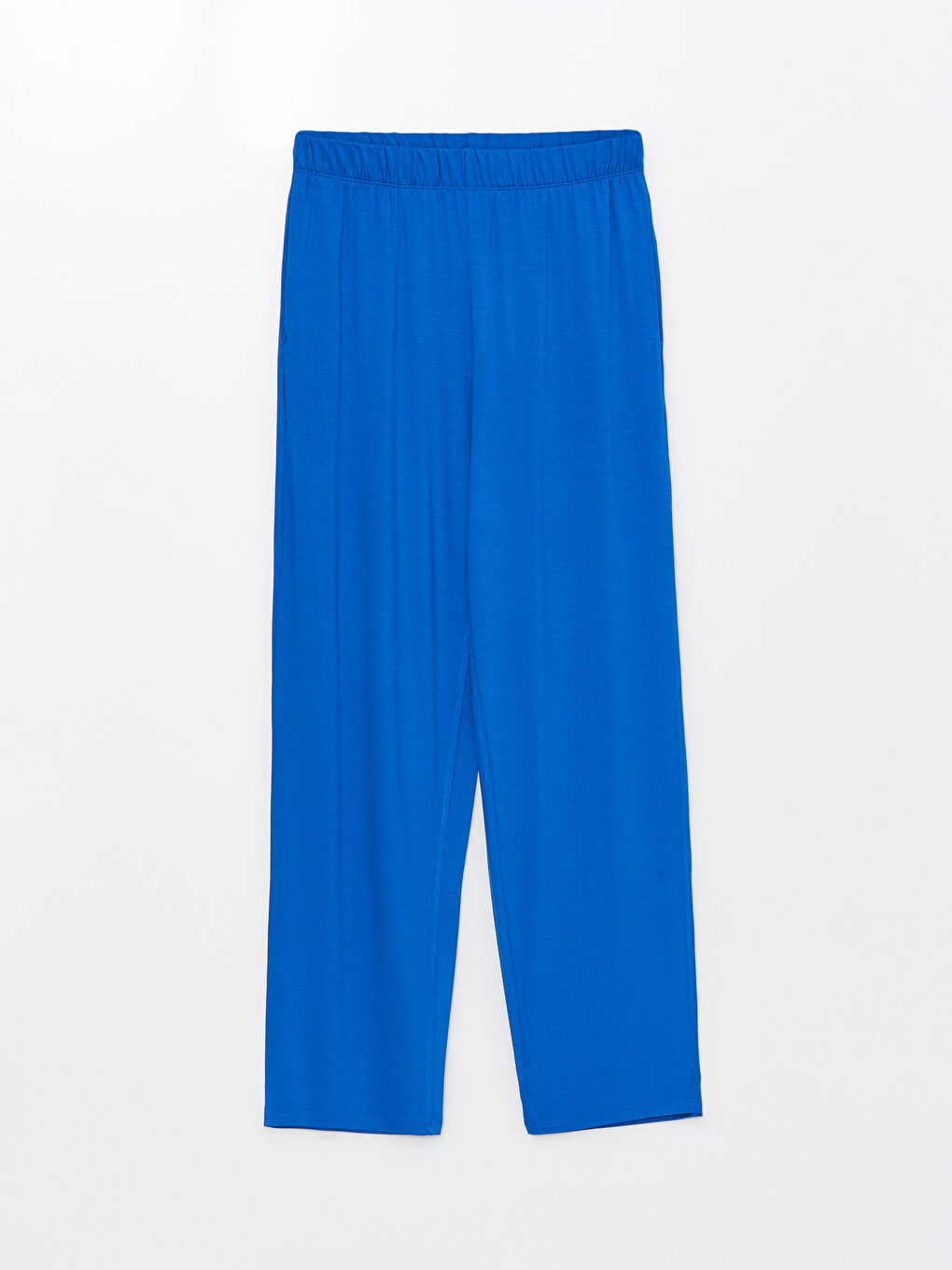 Mavi Gömlek Yaka Düz Kısa Kollu Kadın Pijama Takımı-7