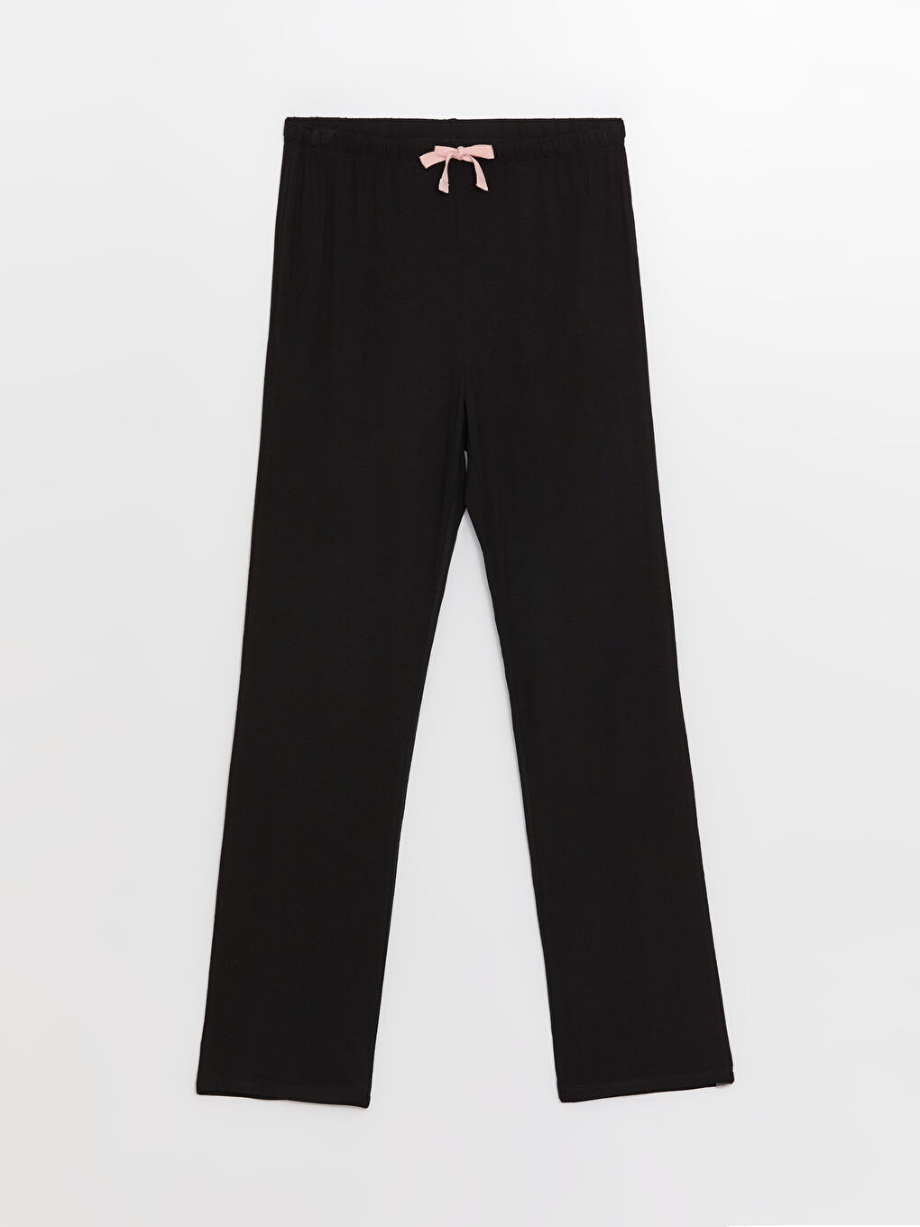 Siyah Beli Lastikli Kadın Pijama Alt-4