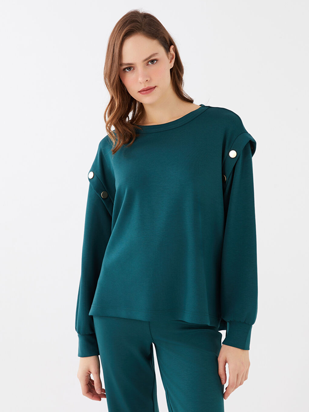 Crew Neck Oversize Women's Sweatshirt