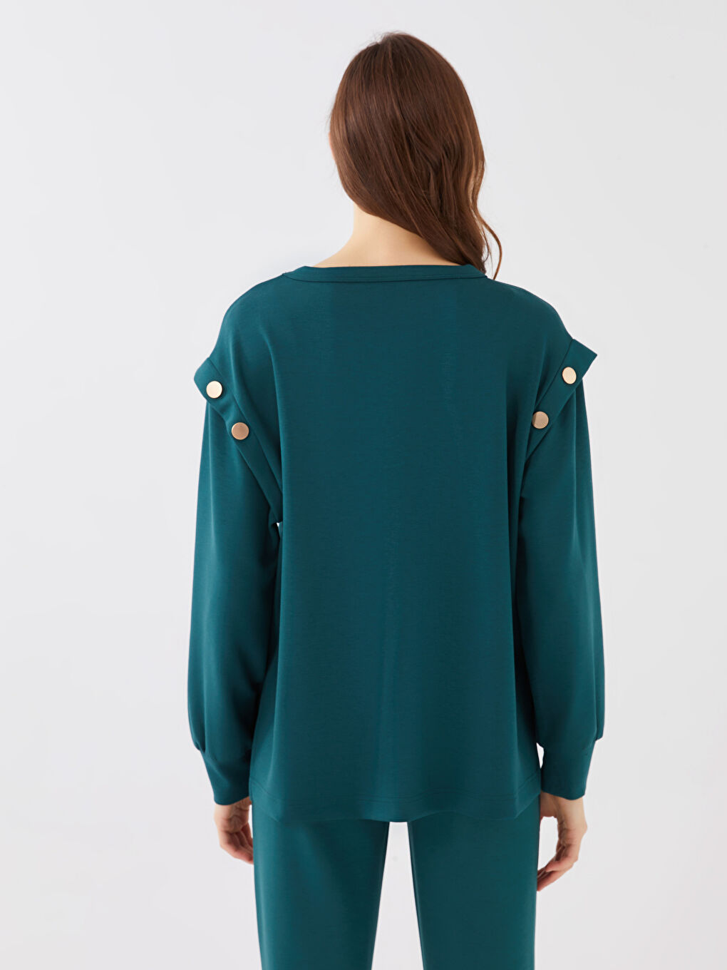 Crew Neck Oversize Women's Sweatshirt-4