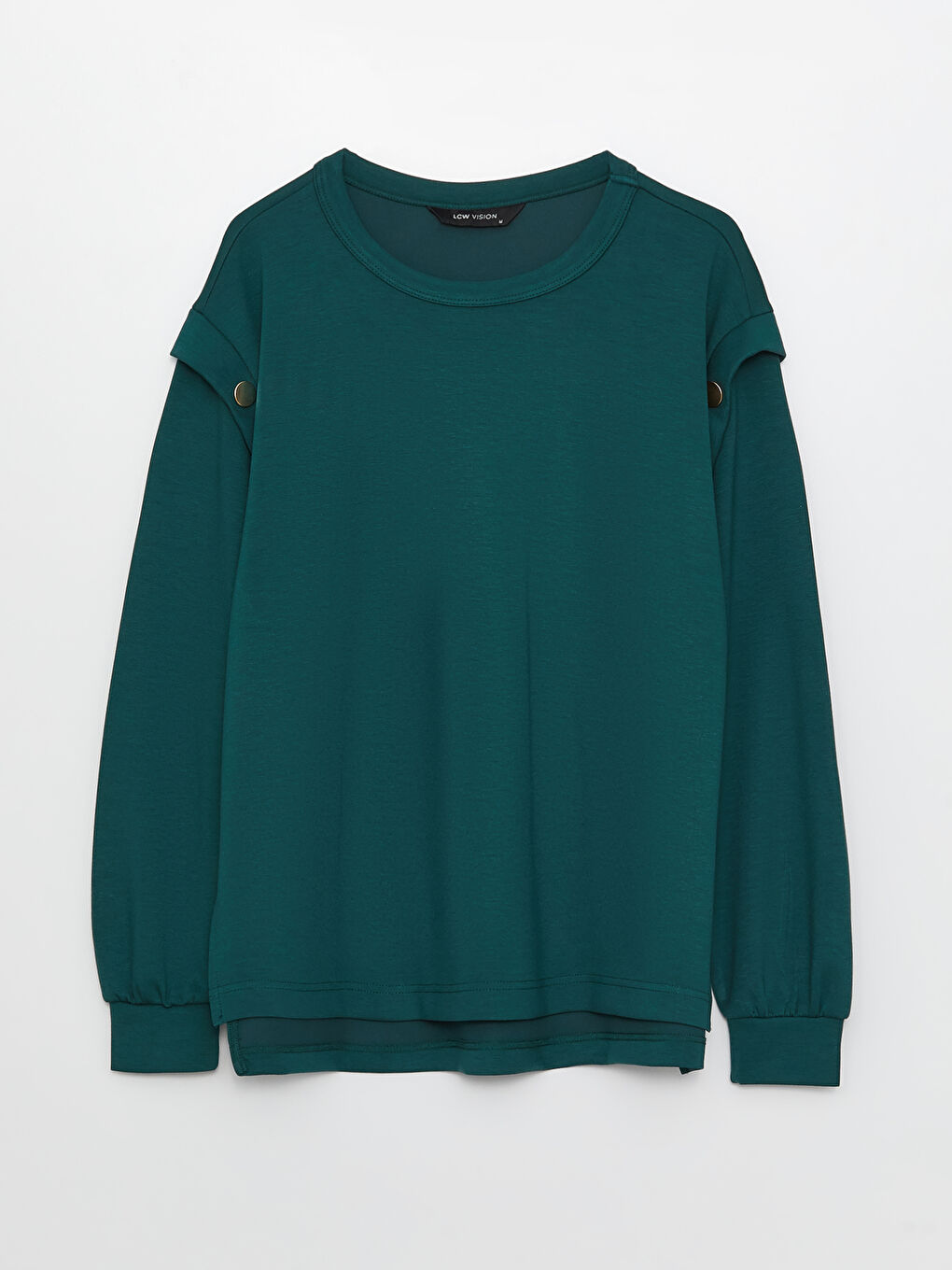 Crew Neck Oversize Women's Sweatshirt-5