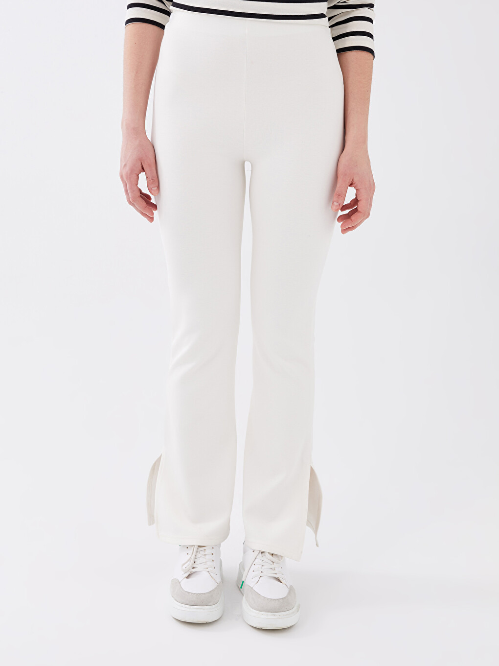 Women's Elastic Waist Straight Sweatpants-3
