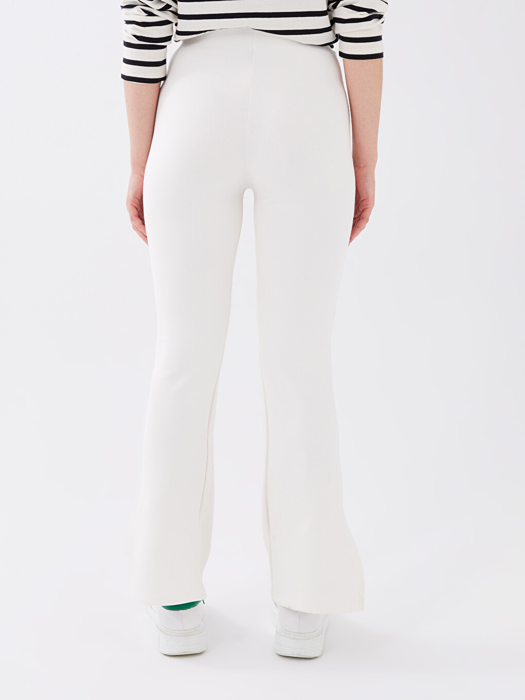 Women's Elastic Waist Straight Sweatpants-4