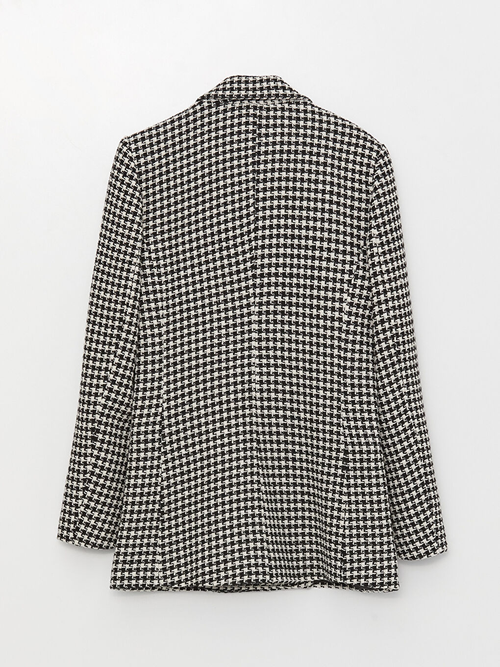 Әйелдерге арналған қармақты принтті ұзын жеңді блейзер пиджак-6