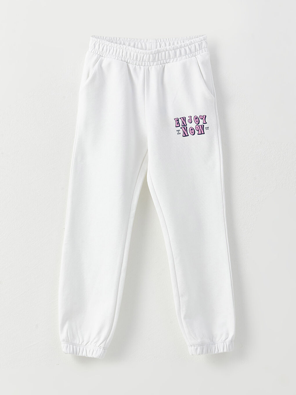 بنطلون رياضي مطبوع بخصر مرن للبنات