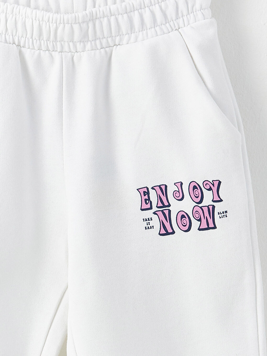 بنطلون رياضي مطبوع بخصر مرن للبنات-2