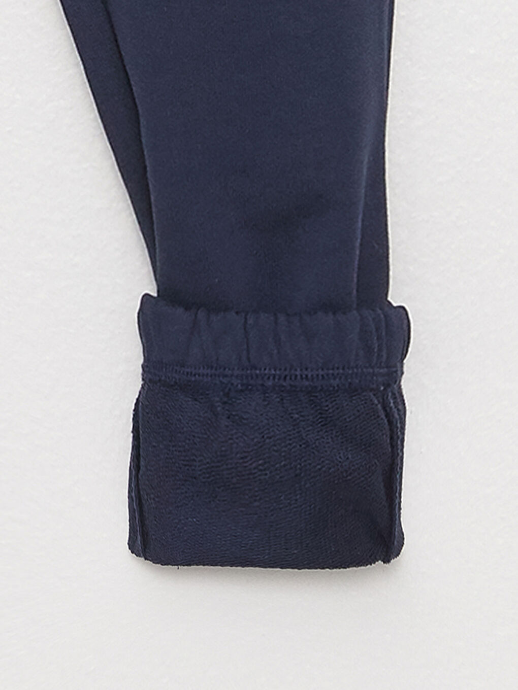 Lacivert Beli Lastikli Baskılı Kız Çocuk Eşofman Altı-2