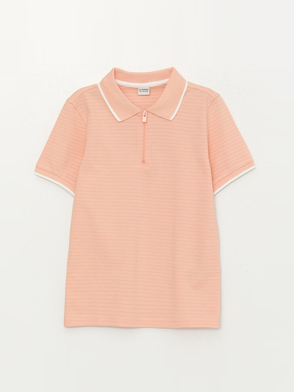 Pembe Polo Yaka Kısa Kollu Erkek Çocuk Tişört