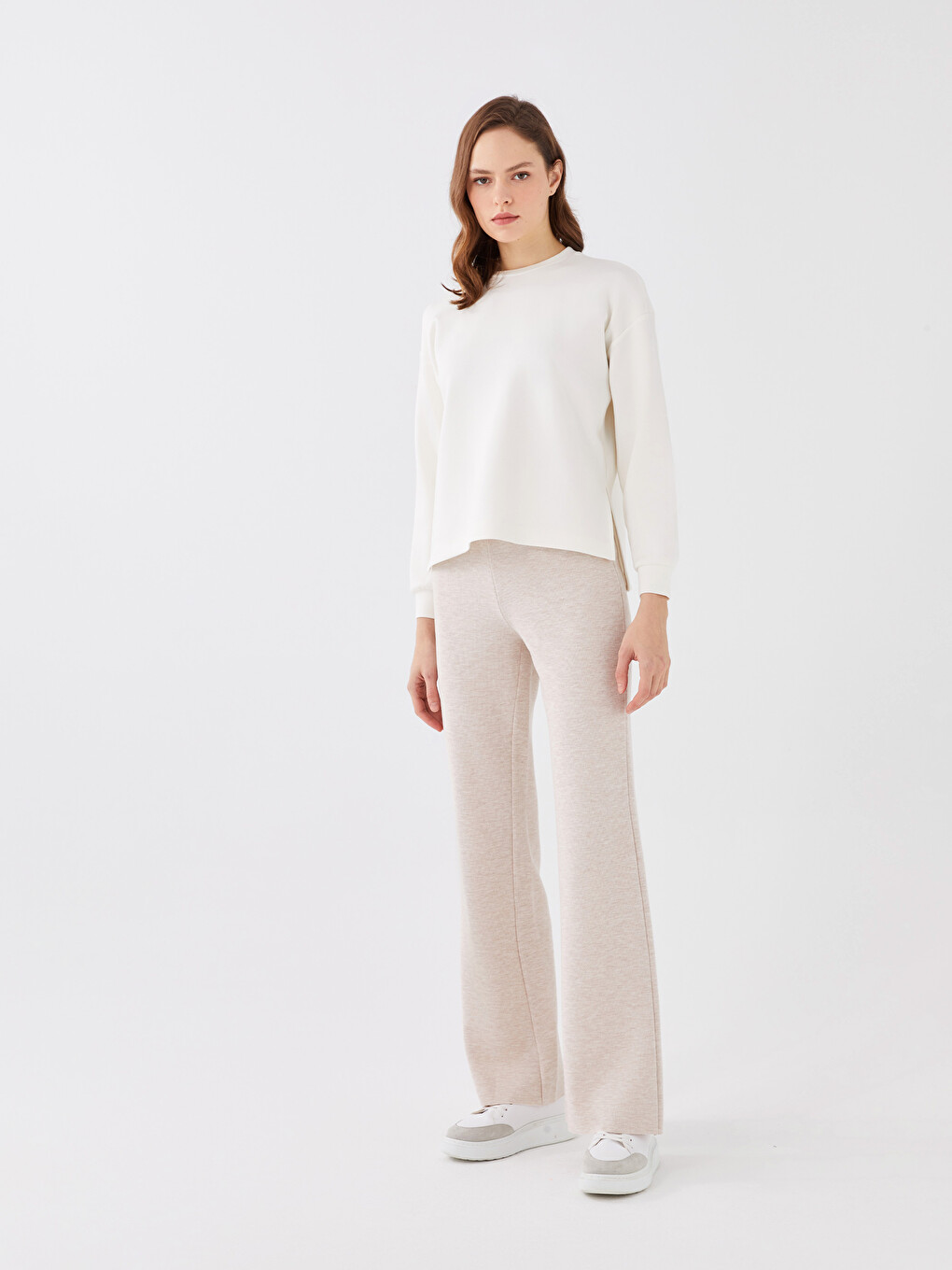 Crew Neck Oversize Women's Sweatshirt-5