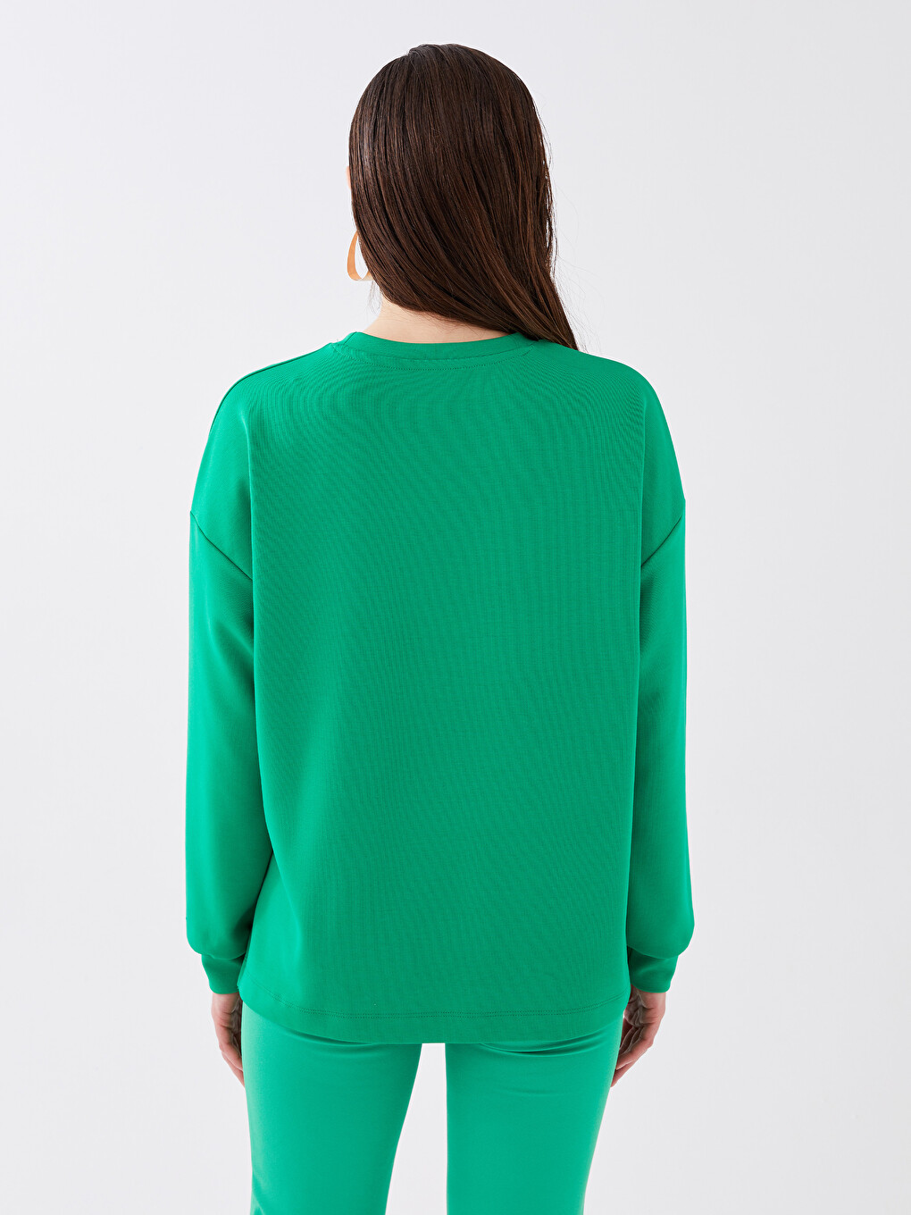Crew Neck Oversize Women's Sweatshirt-4