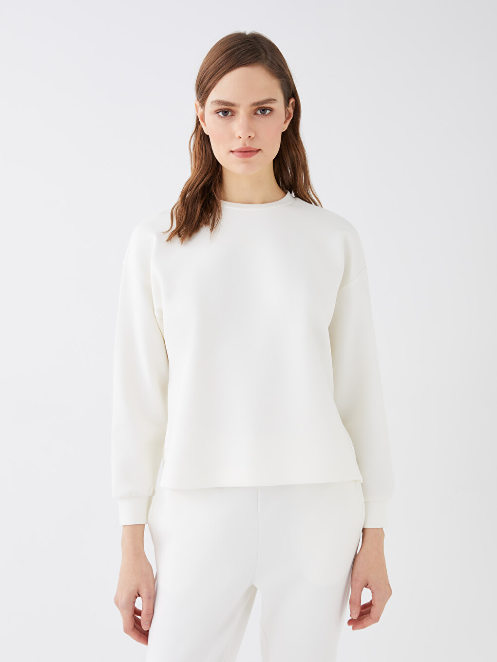 Crew Neck Oversize Women's Sweatshirt-2